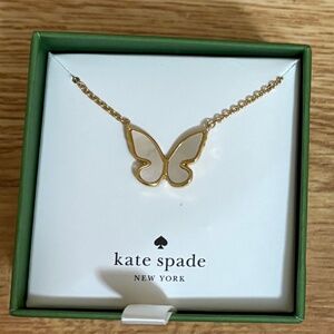Kate Spade All A Flutter Mother Of Pearl Butterfly necklace